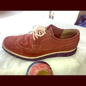 Red Cole Haan Original Lunar Grand Wingtip